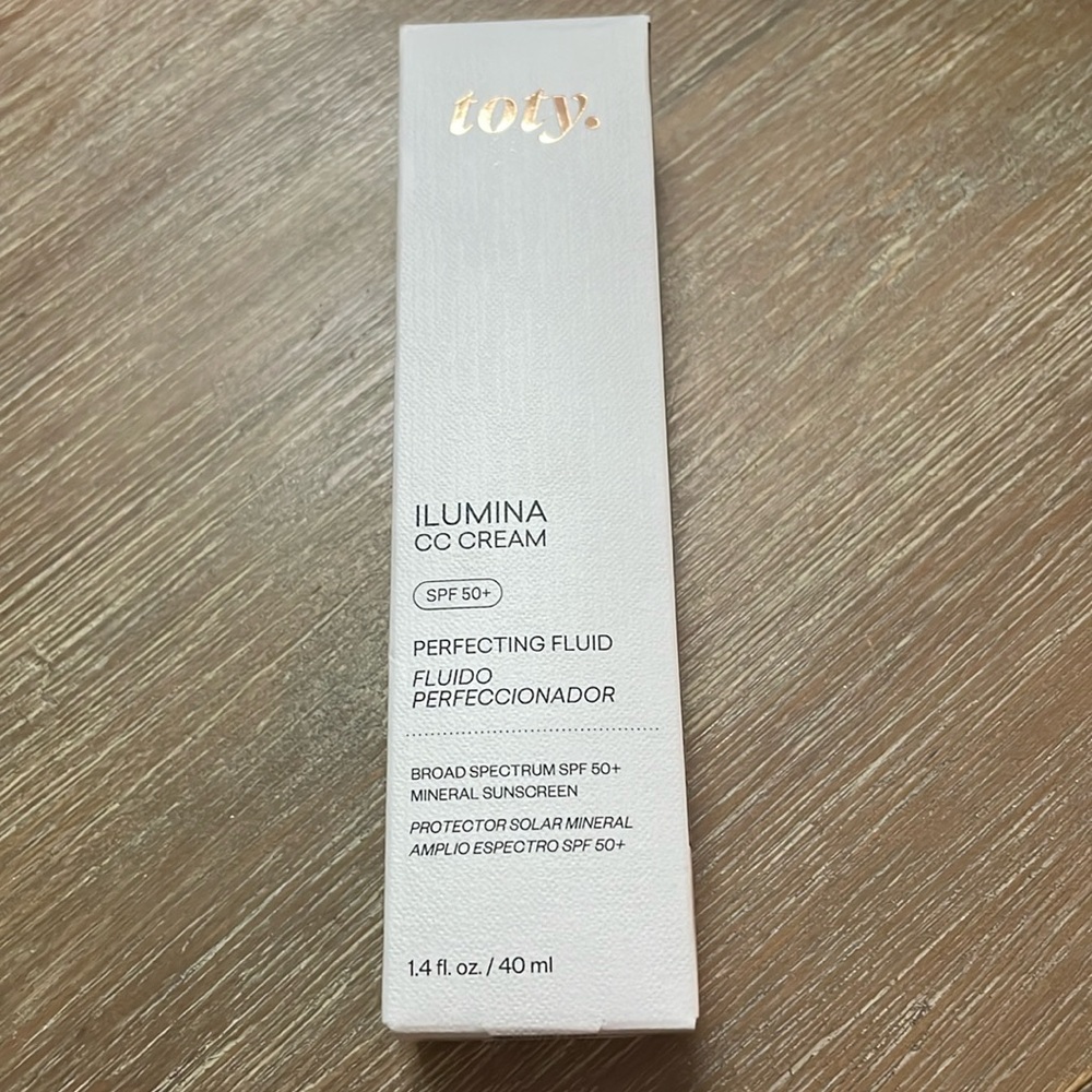 Toty Ilumina CC Cream Perfecting Fluid 1.4oz SPF 50+  NEW IN BOX FACE 3C Makeup